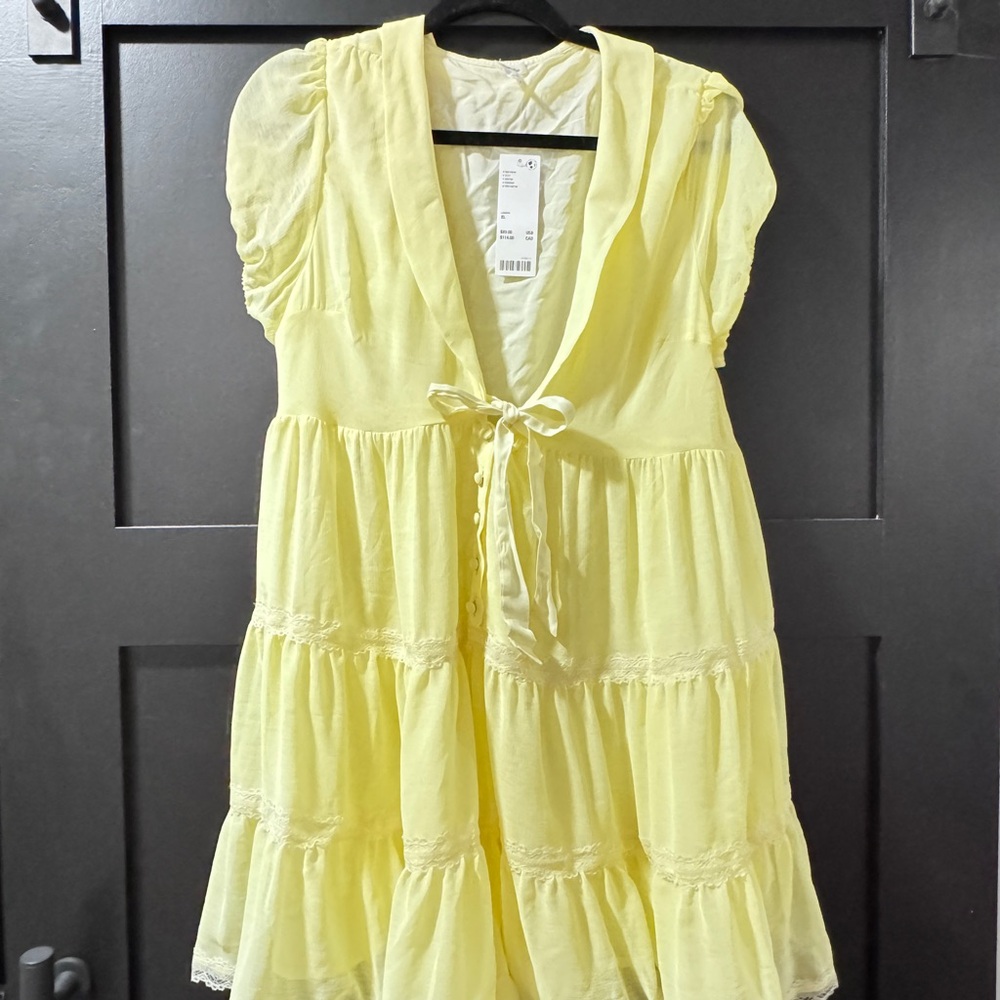 Kimchi Blue- Sunny Yellow Romper